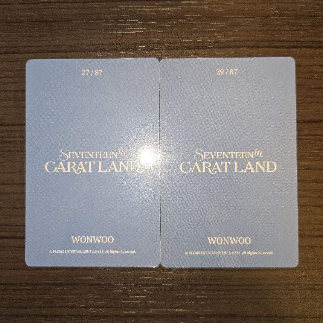 SEVENTEEN in CARAT LAND トレカまとめ売り ウォヌ - メルカリ