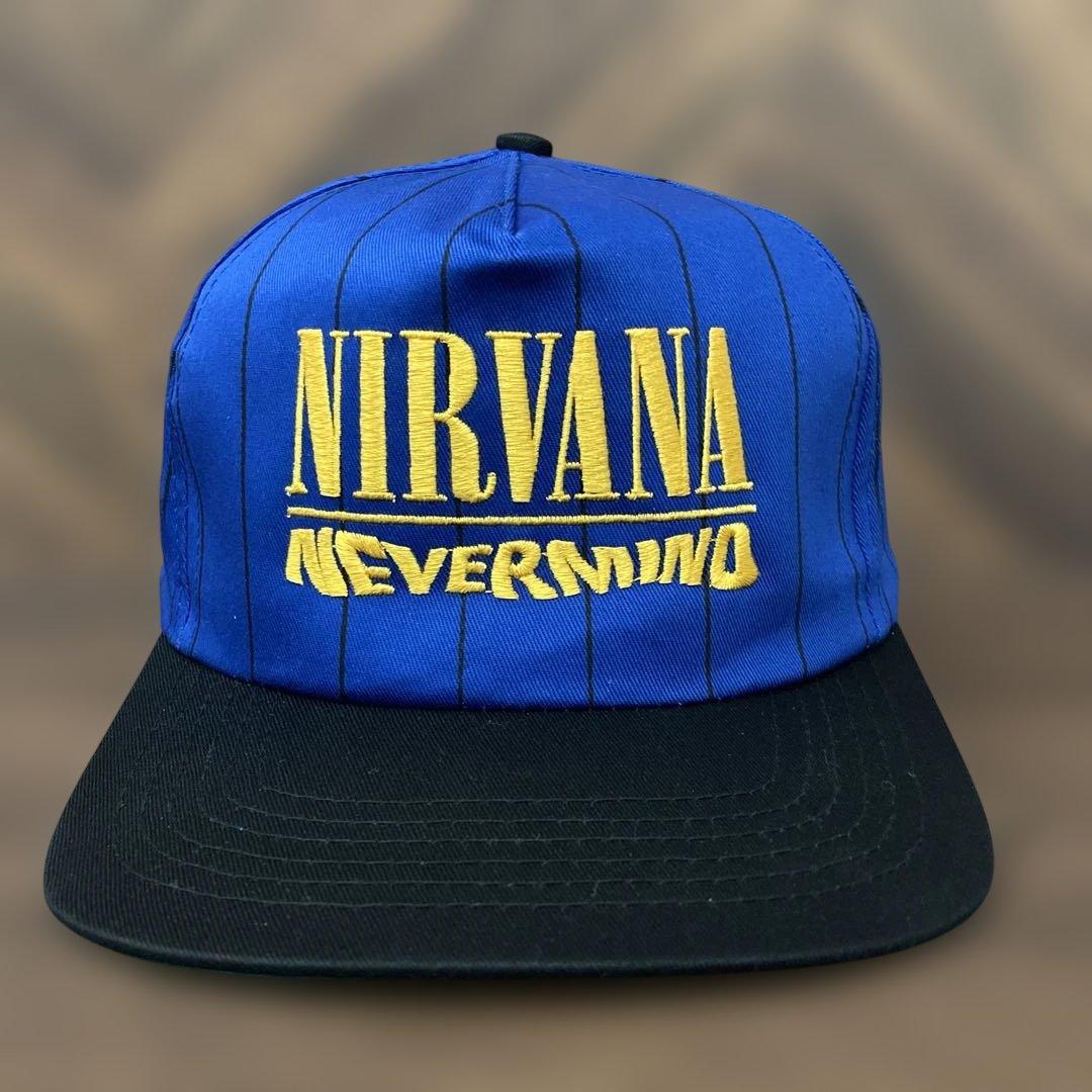 希少　レア　Nirvana never mind キャップ Nirvana Nevermind キャップ ニルバーナ カートコバーン cap - メルカリ