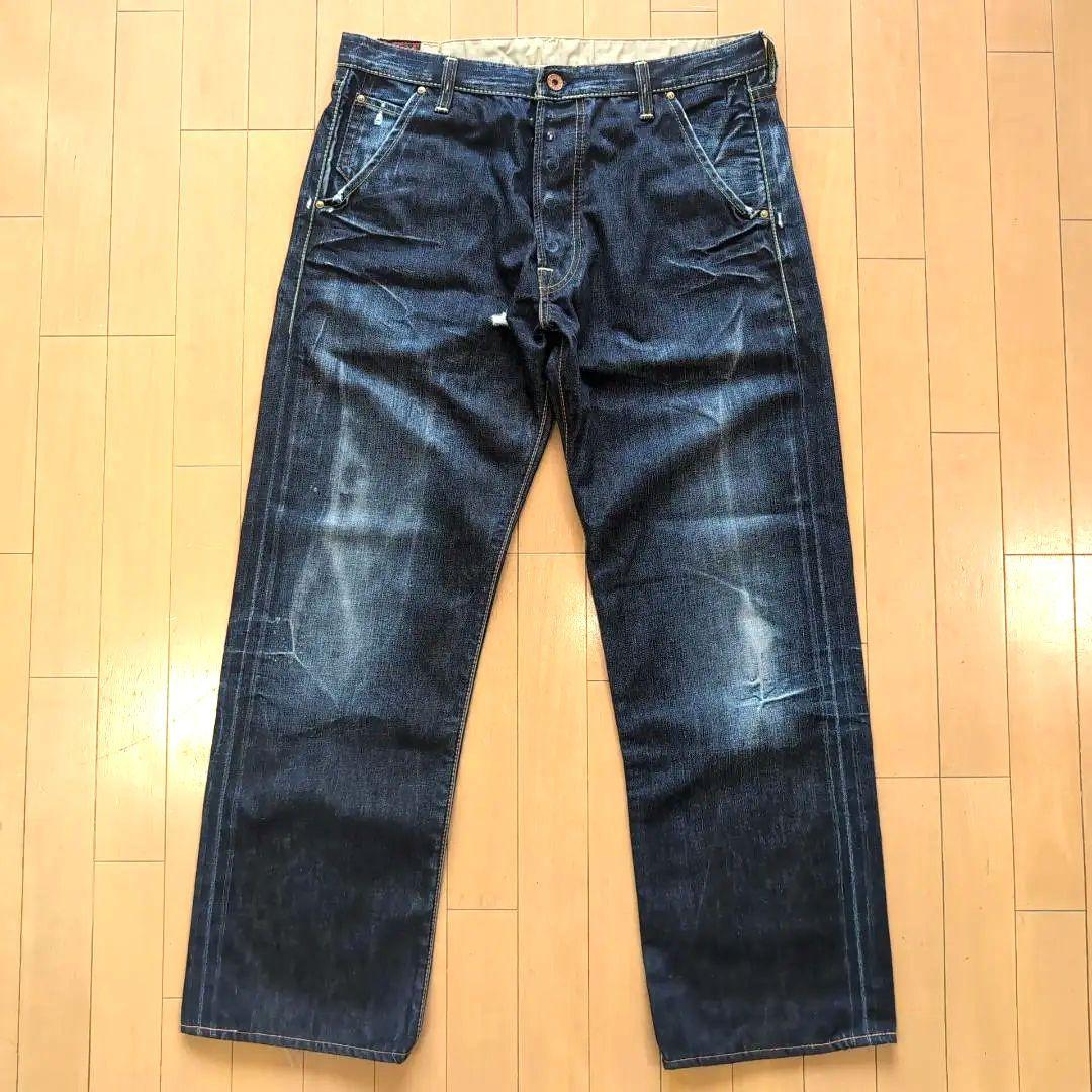 エヴィス EU ED ダメージジーンズ デニム 濃紺 33インチ 13F エヴィス EU ED ダメージジーンズ デニム 濃紺 33インチ 13F - メルカリ