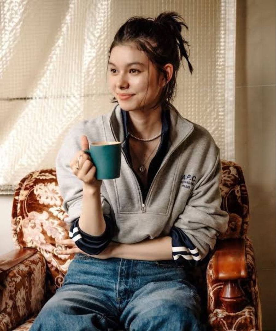 FREAK'S STORE .A.P.C. 別注TOP ハーフジップ スウェット - メルカリ