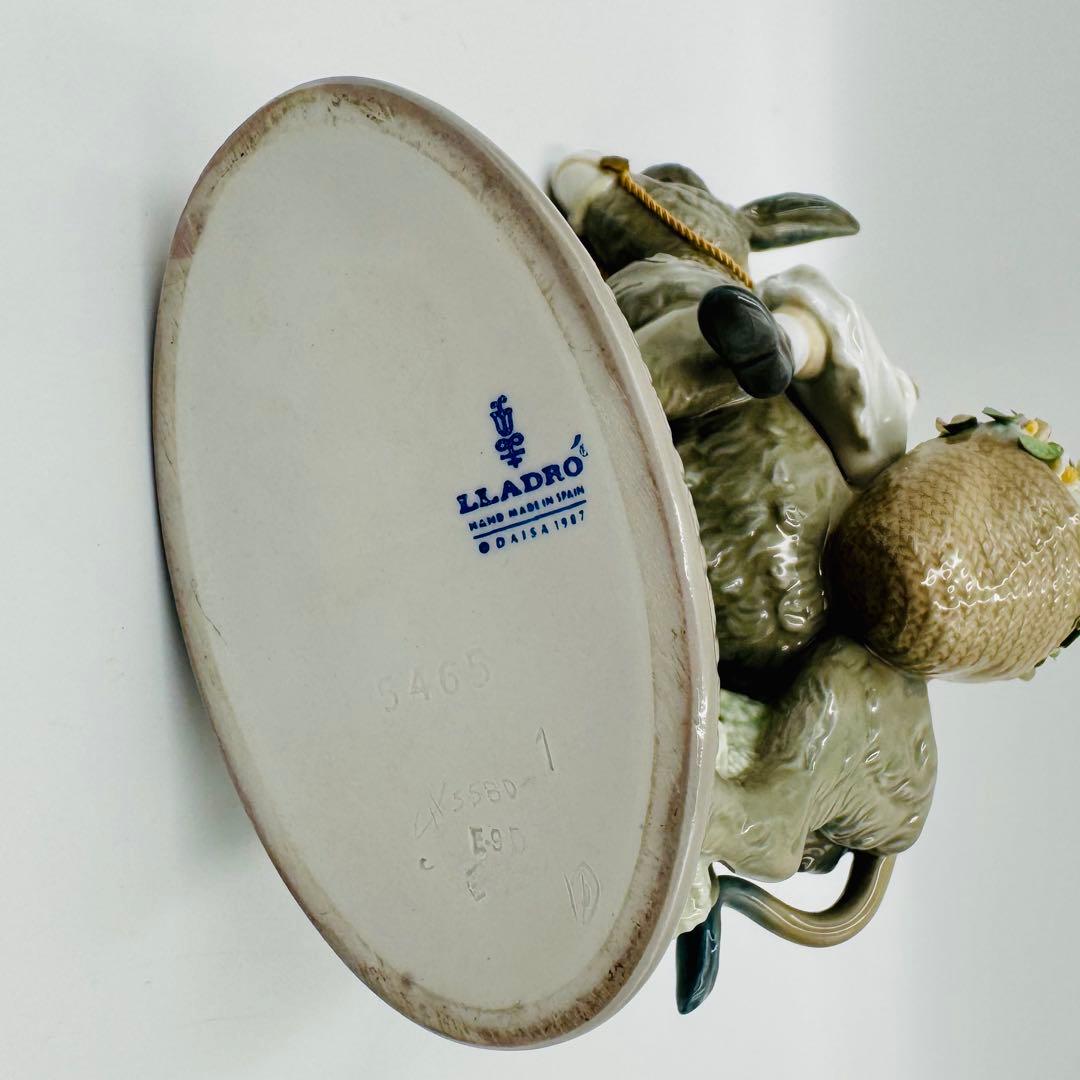 リアドロLladro フィギュリン 少女とロバ】置物 インテリア