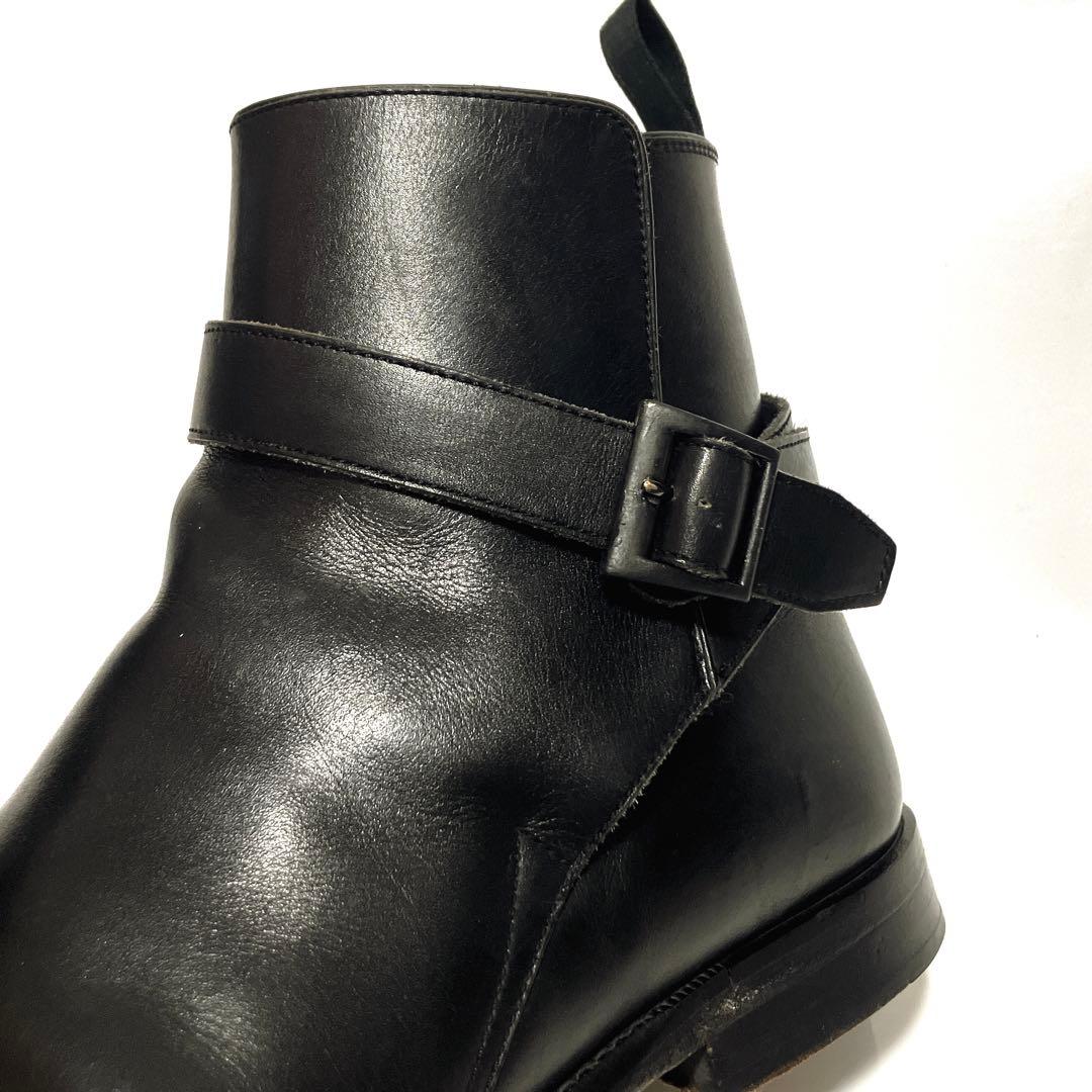 あ*ぇ様 BURBERRY バーバリー ブラック ジョッパーブーツ アンクルスト