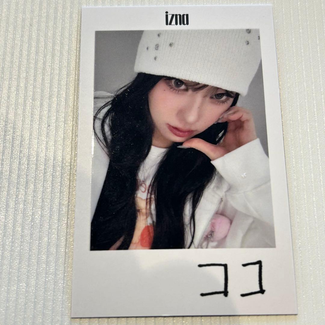 IZNA ファンミ 会場限定 2枚同時 チェキ風 トレカ 直筆 サイン サラン