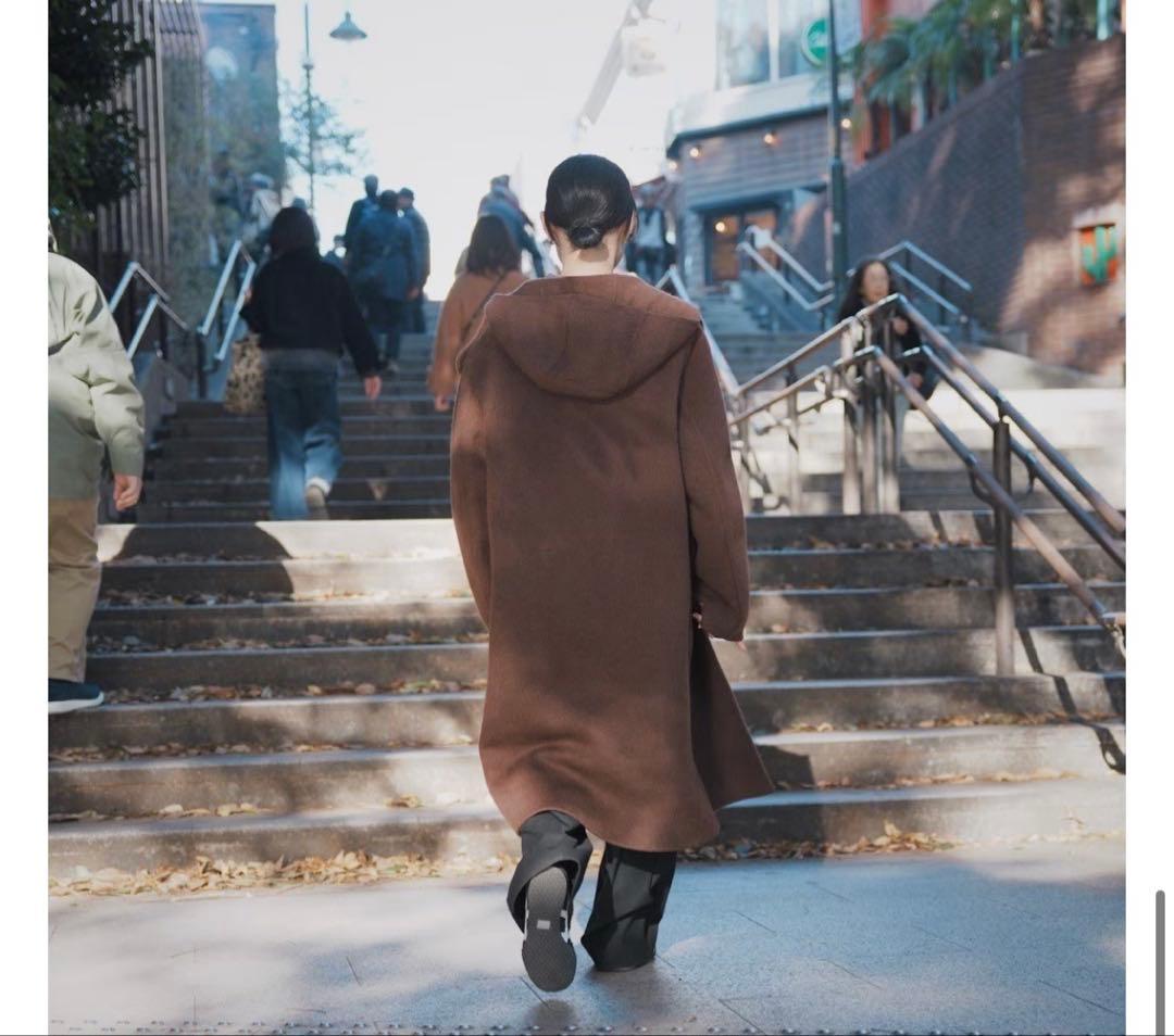 無印良品MUJI Labo カシミヤ混ダッフルコート ブラウンs - メルカリ