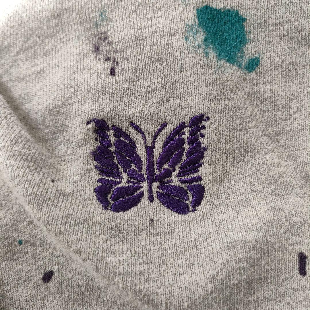 Needles（ニードルス） 別注 ペンキ加工クルーネックスウェット - メルカリ