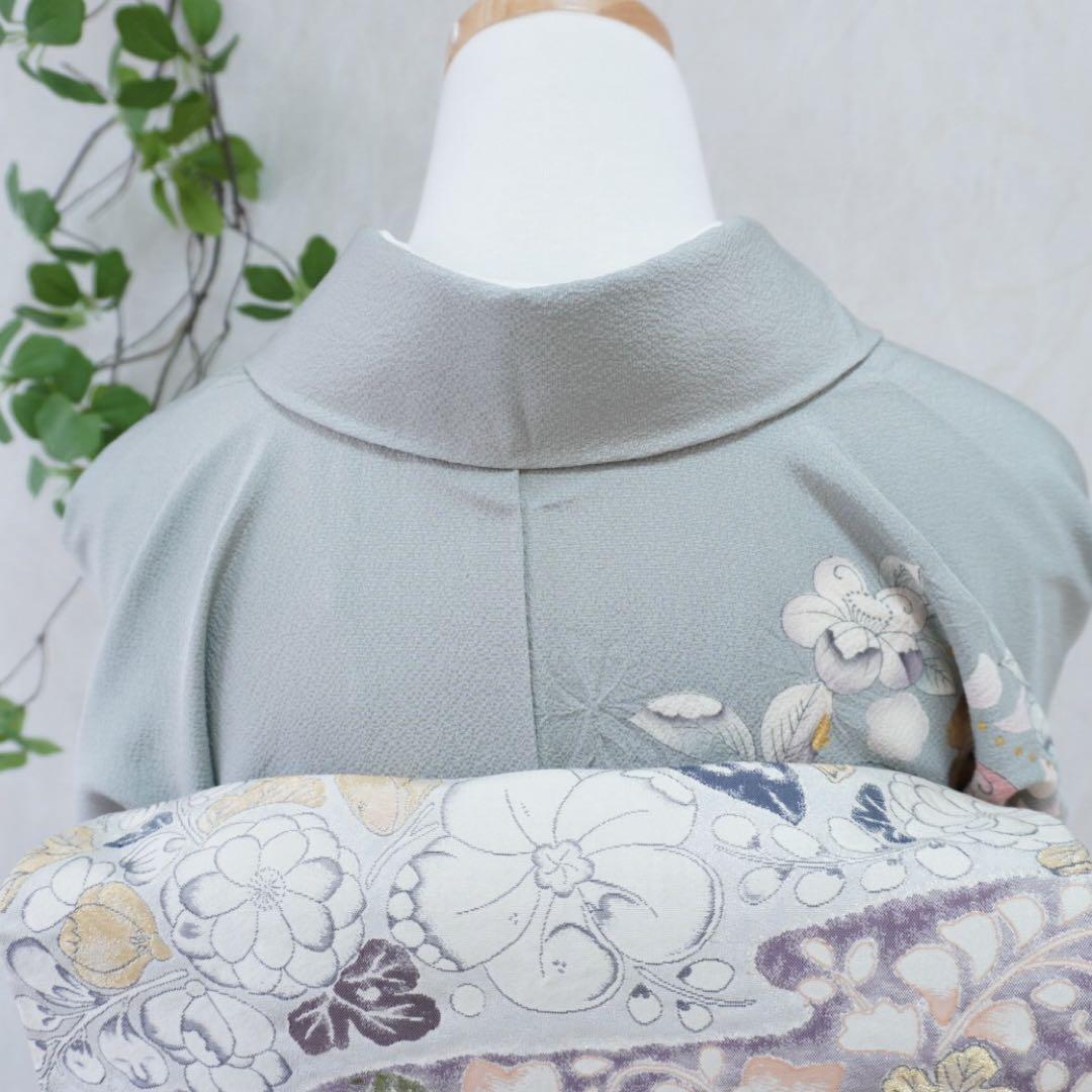 訪問着フルセット 辻が花 卒業式 入学式 お宮参り グレー色 - メルカリ