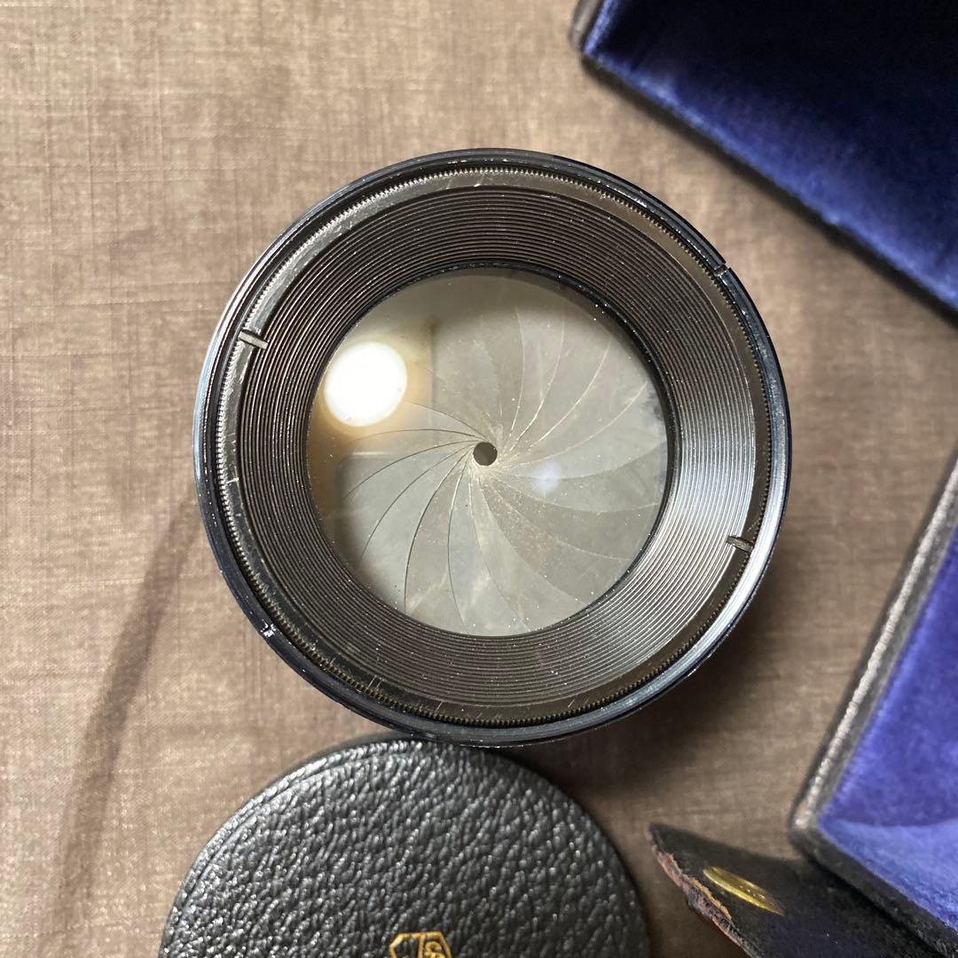 美品】カールツァイス イエナTessar 1:4.5 f=21cm大判レンズ