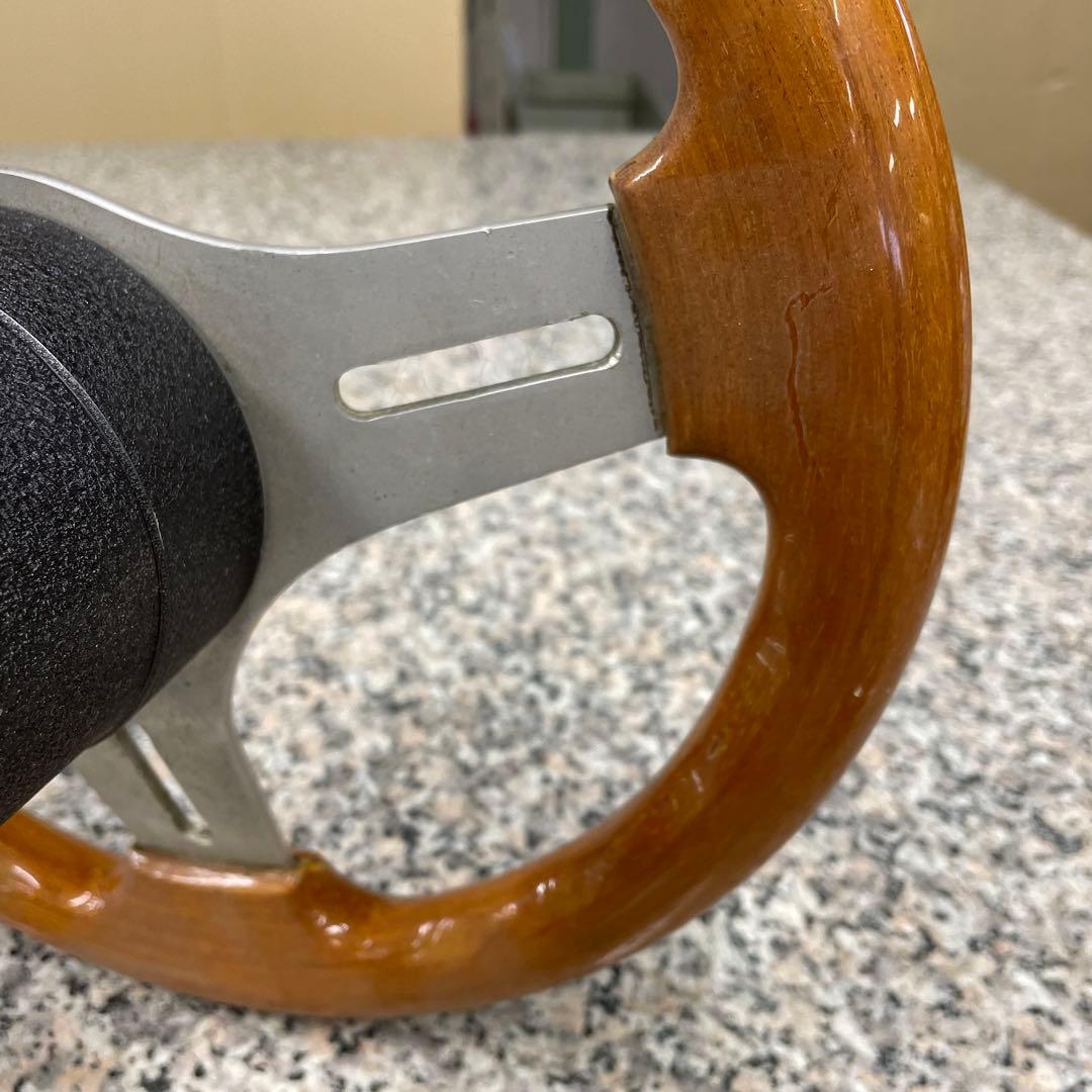 S*T様 ☆OBA オバ ウッド ステアリング 当時物 ハンドル 自動車パーツ