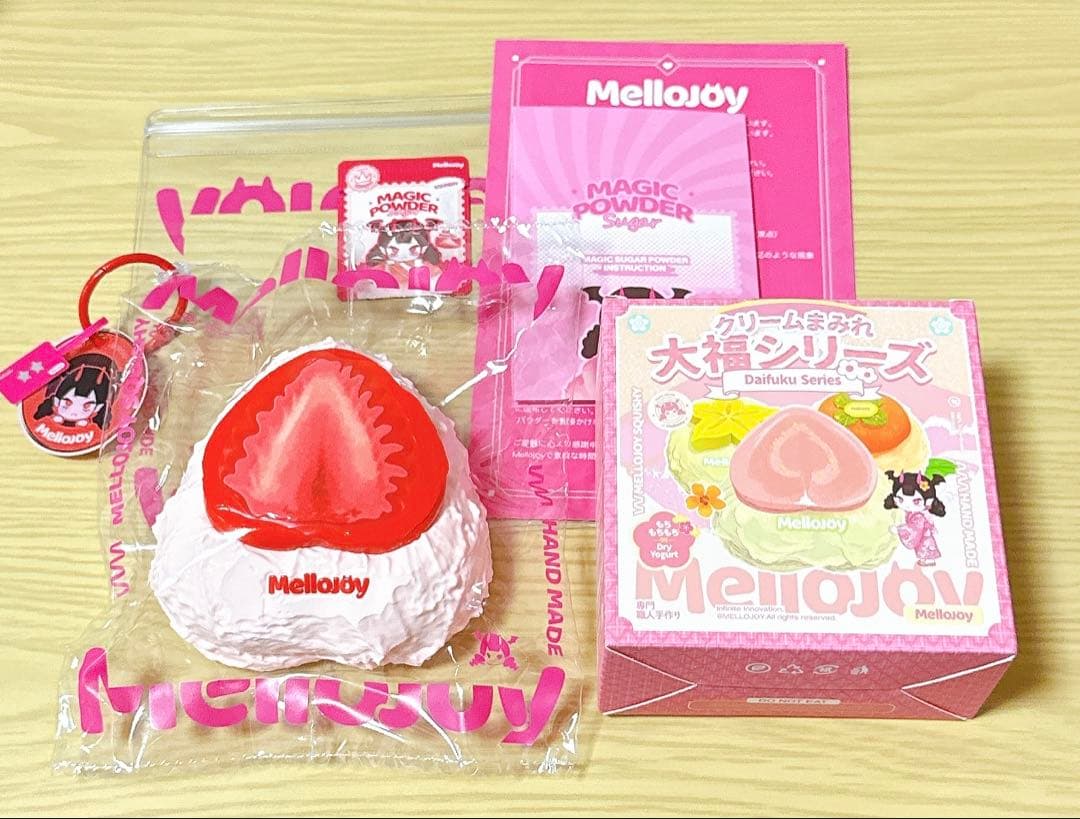 mellojoy メロジョイ スクイーズ 大福 いちご フルーツ もちもちもち