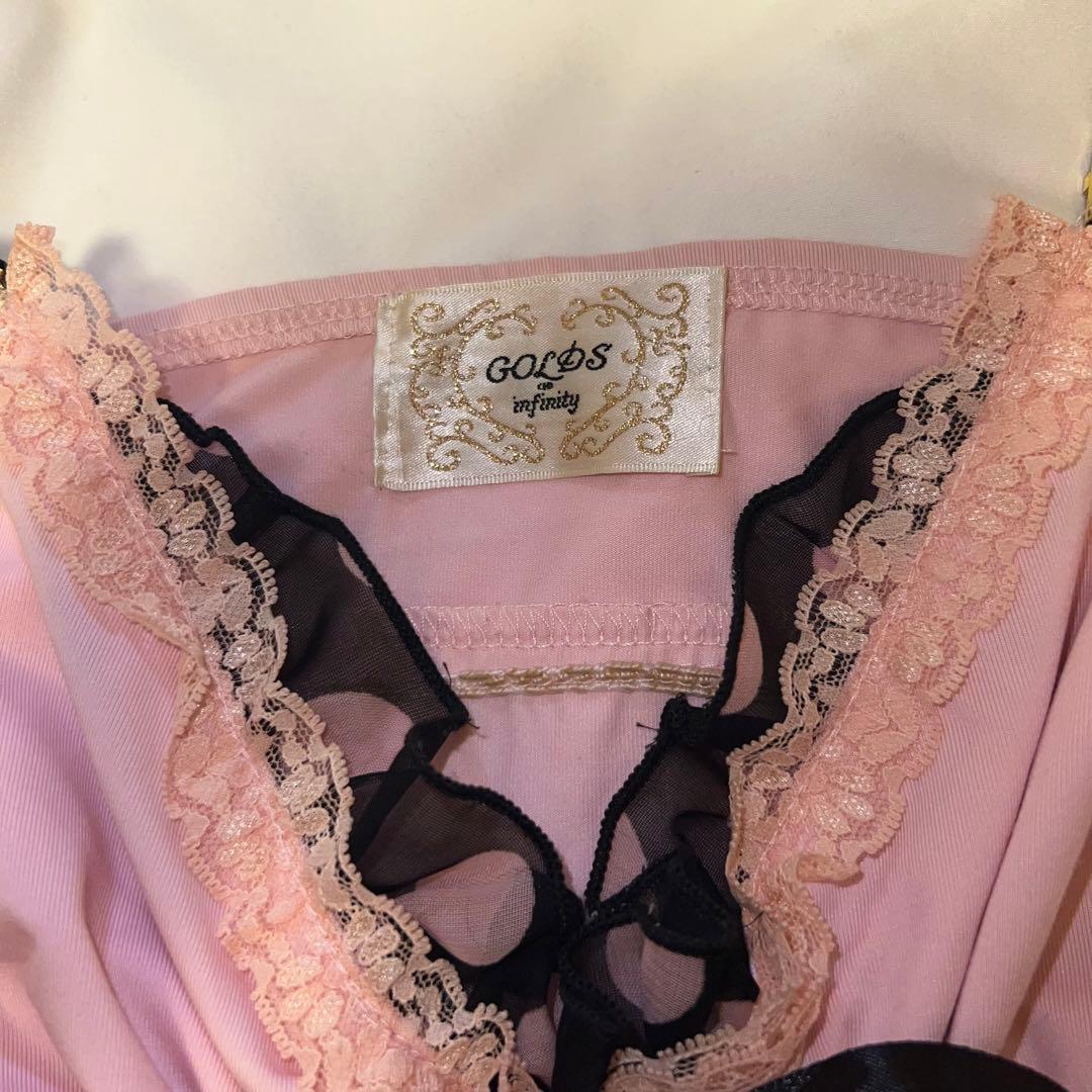 GOLDS∞infinity 水玉 キャミソール ピンク