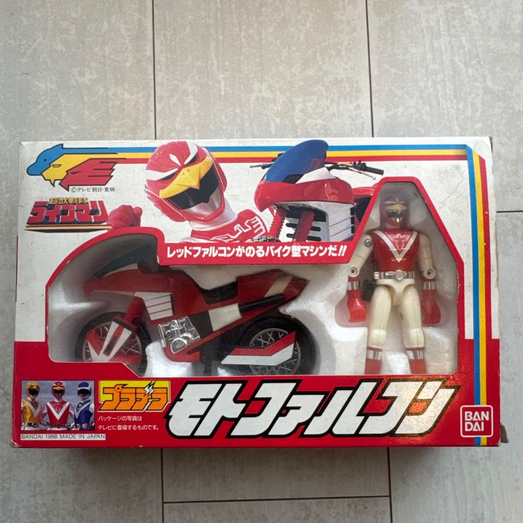 即購入OK】BANDAI 超獣戦隊ライブマン モトファルコン レッド