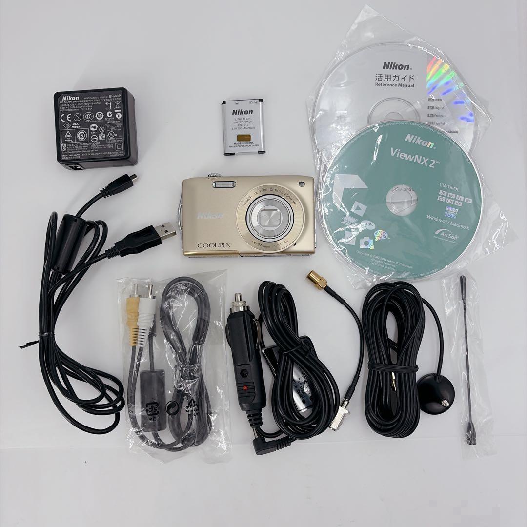 美品・付属品有り】NICON COOIPIX S3300 ゴールド 870 - メルカリ