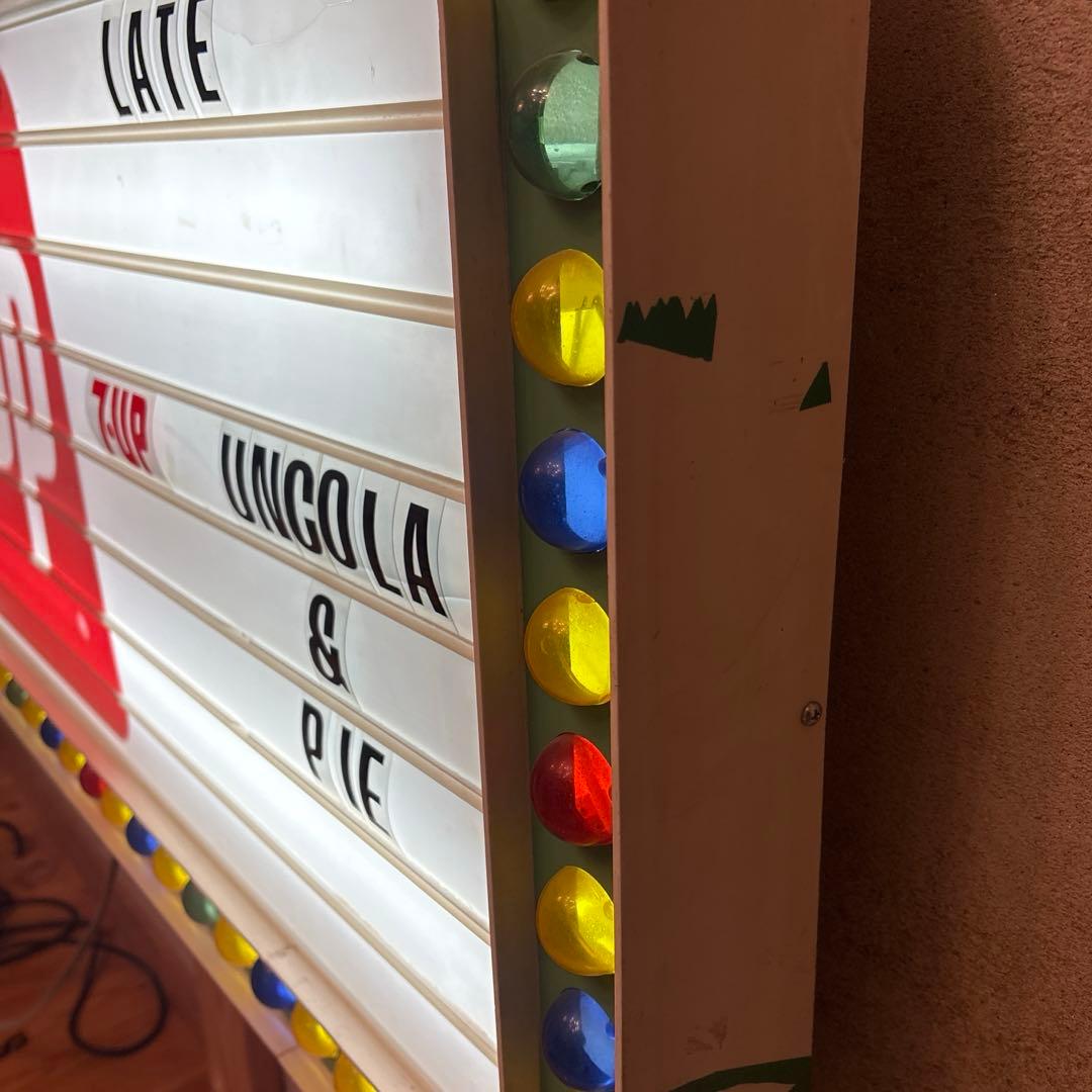 宝物！ 60s 70s セブンアップ メニューボード 看板 ネオンサイン 7up