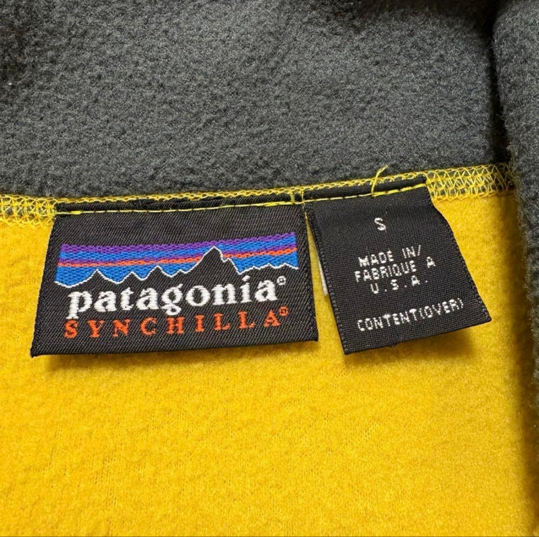 パタゴニア 99年 usa製 シンチラ フリース ベスト イエロー S 希少