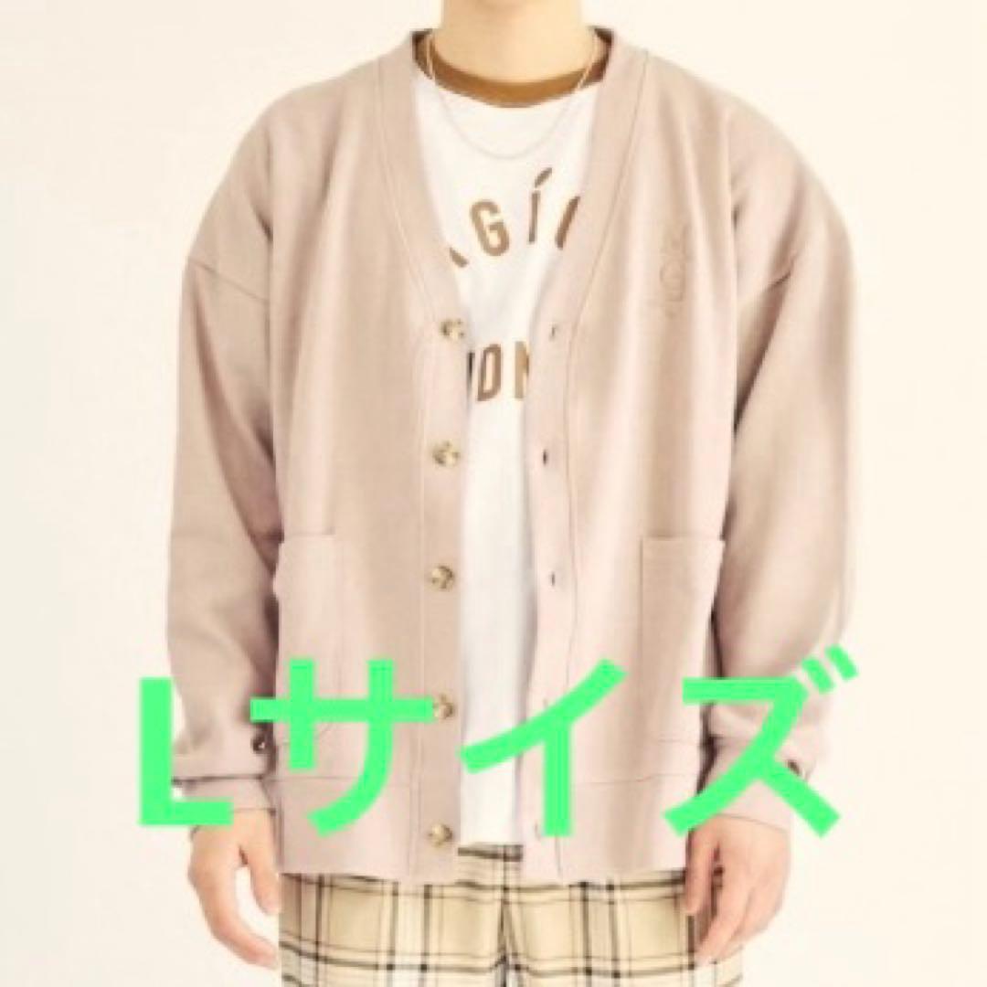 ミセスグリーンアップル ポップアップ カーディガン グレージュ L