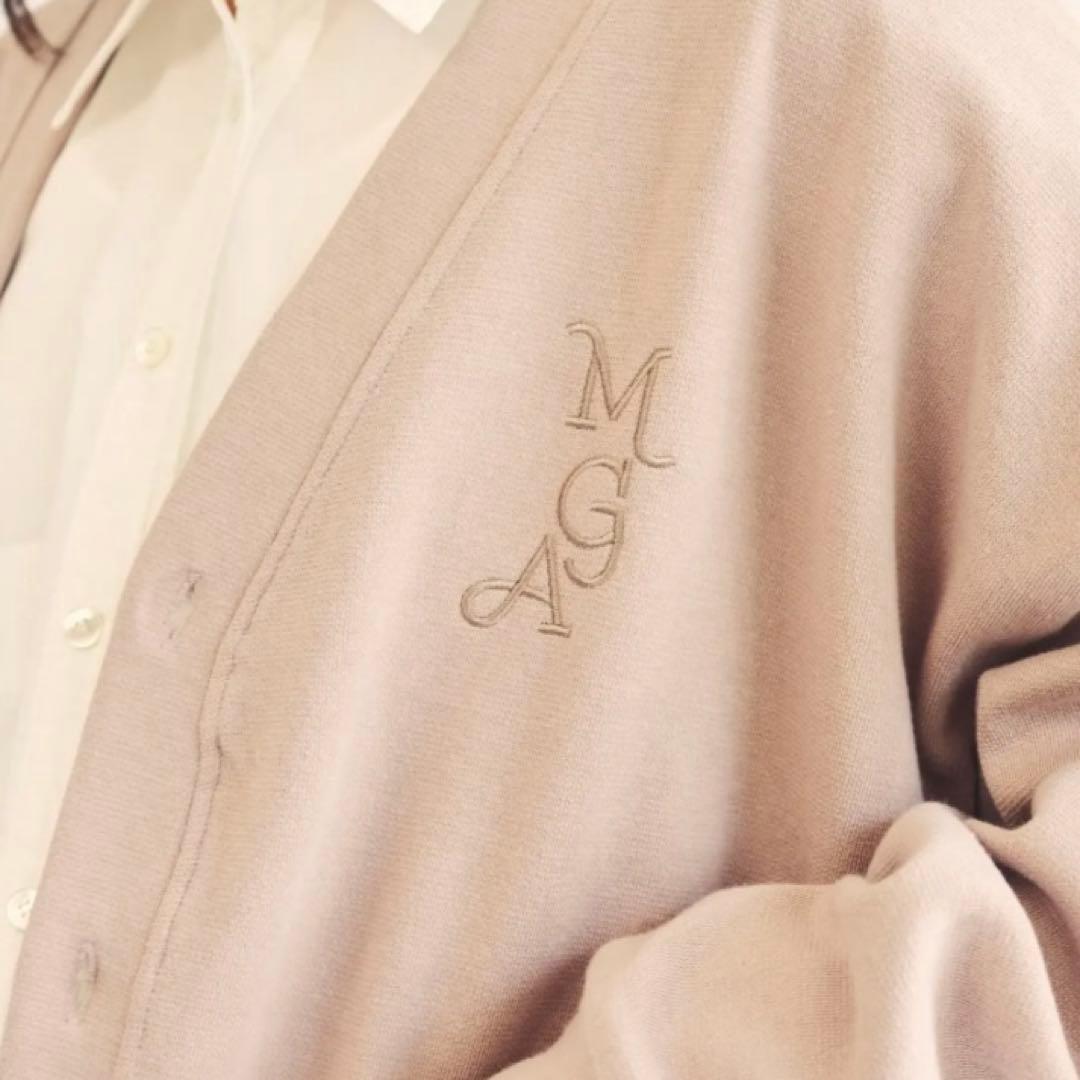 ミセスグリーンアップル ポップアップ カーディガン グレージュ L