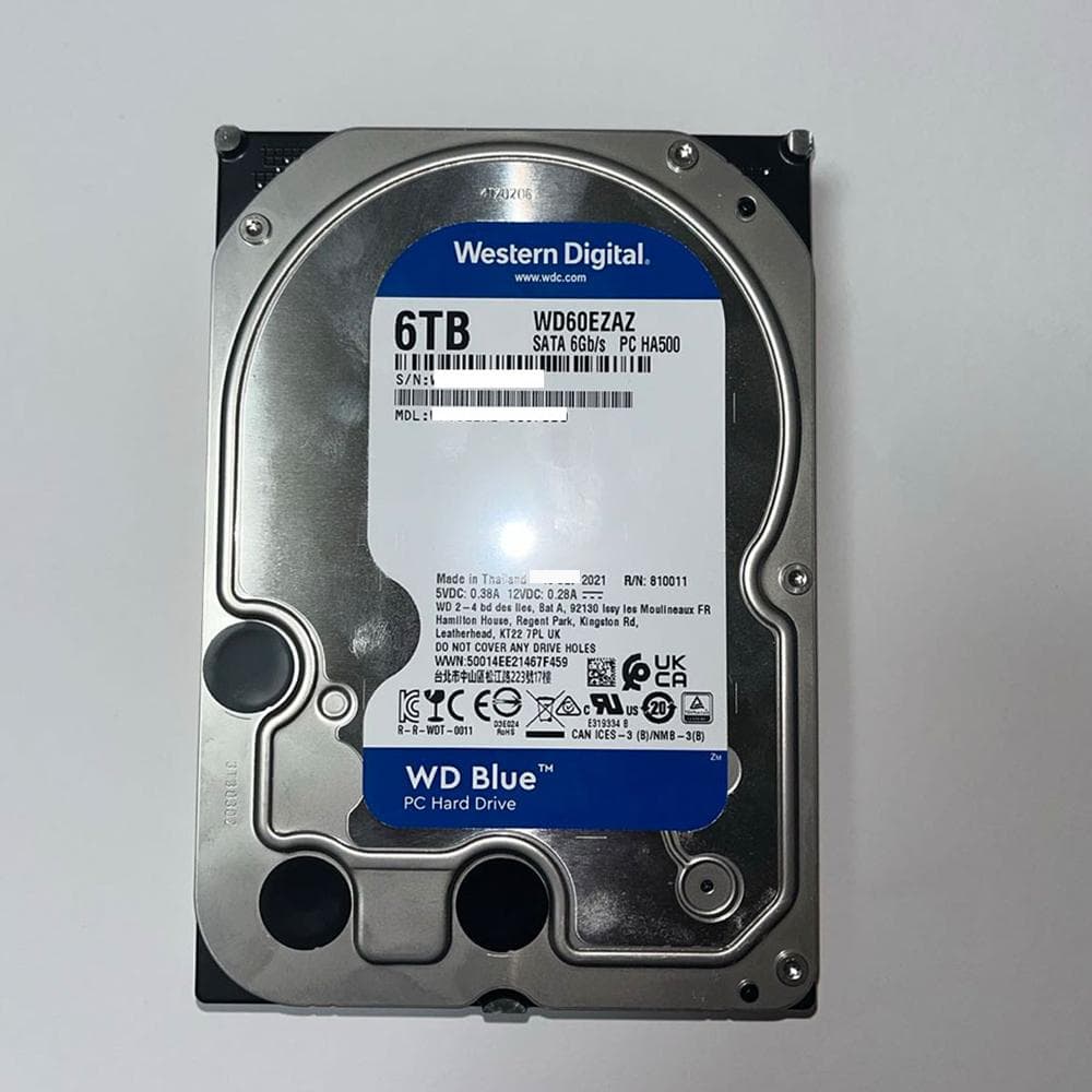 WD Blue 6TB HDD WD60EZAZ 26,523時間利用 - メルカリ