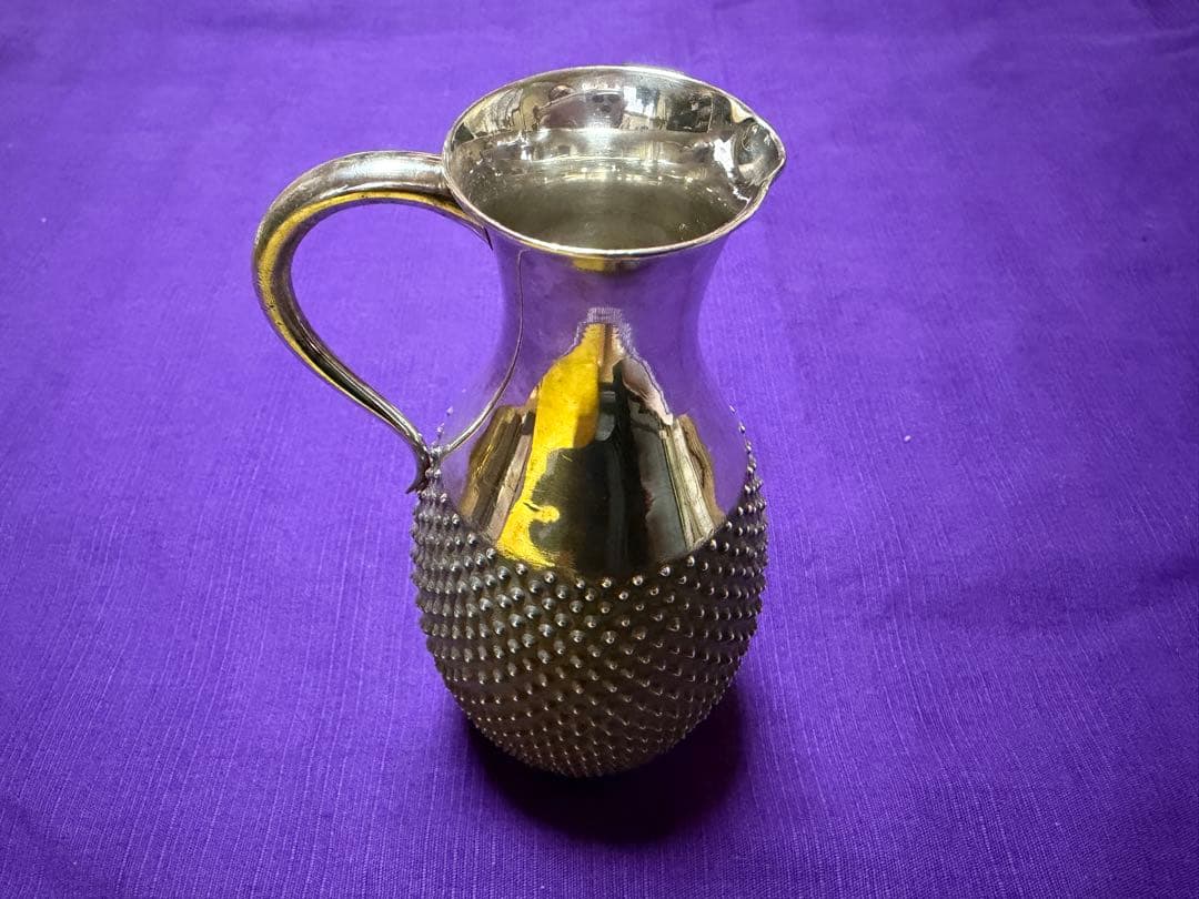 純銀　刻印　燗銚子　銚子　霰徳利　106g（ 花瓶一輪挿し酒器銀杯silver 純銀 刻印 燗銚子 銚子 霰徳利 106g（ 花瓶一輪挿し酒器銀杯silver