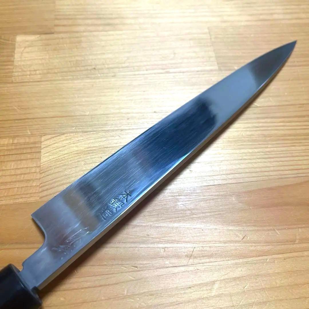 堺打刃物 白鶴作 ペティナイフ 包丁 白ニ鋼 6寸 水牛角柄 - メルカリ