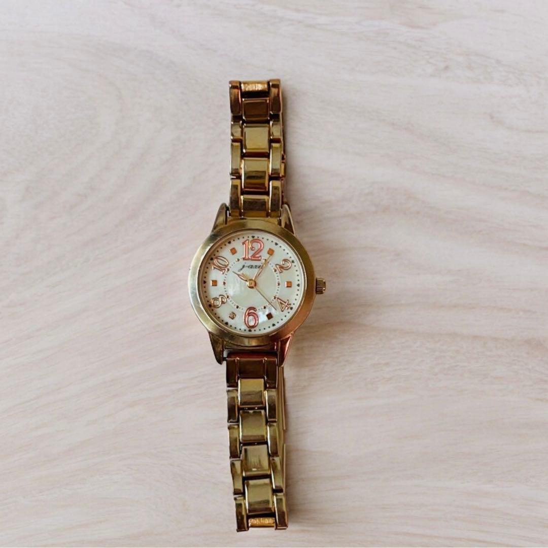 BL1002 腕時計 J-AXIS レディース ピンクゴールド 電池交換済み - メルカリ