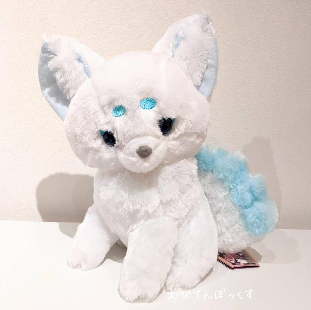 せっか ちょコンと九尾さま 狛狐 ウルトラ BIG 水色 ちょコンとキツネ