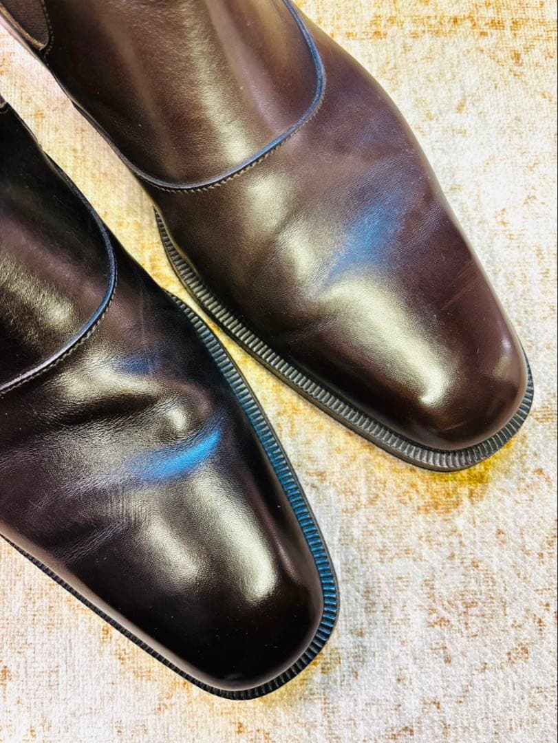 極美品YVES SAINT LAURENT サイドゴアブーツ焦茶EU41.5 - メルカリ