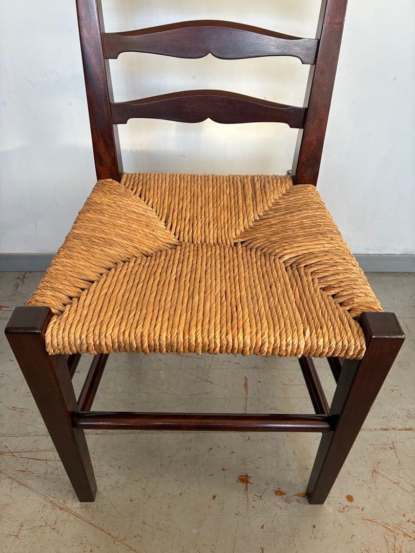 松本民芸家具 517型ラッシチェア ラダーバック バーナードリーチ 柳