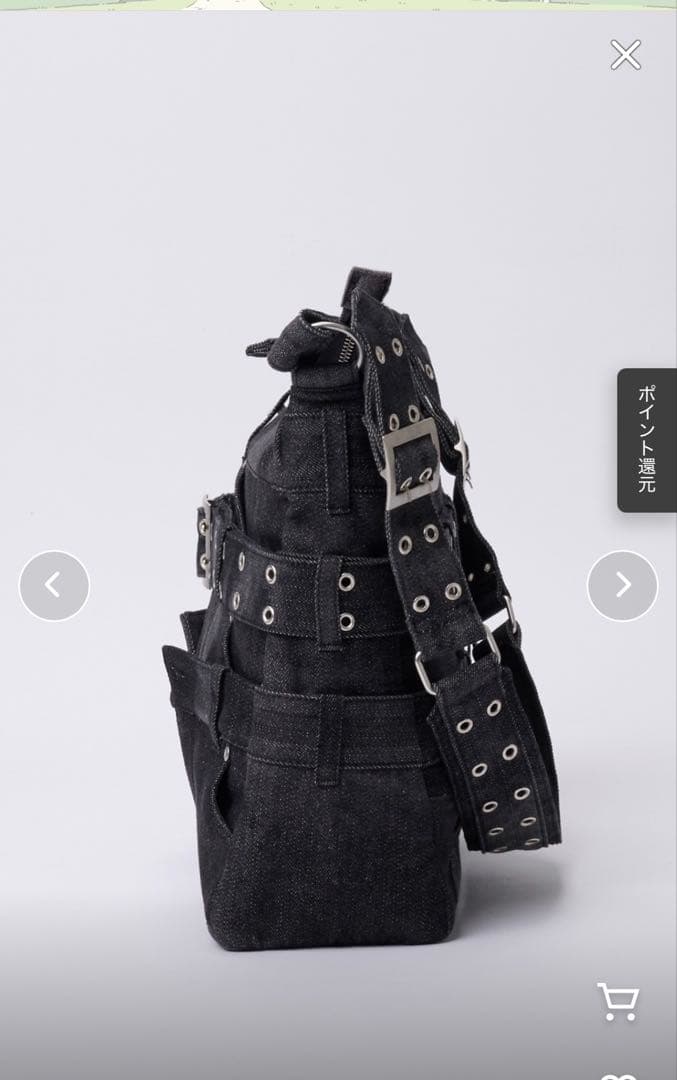 GRANCYグランシークレイジーレイヤードデニムパンツデザインショルダー