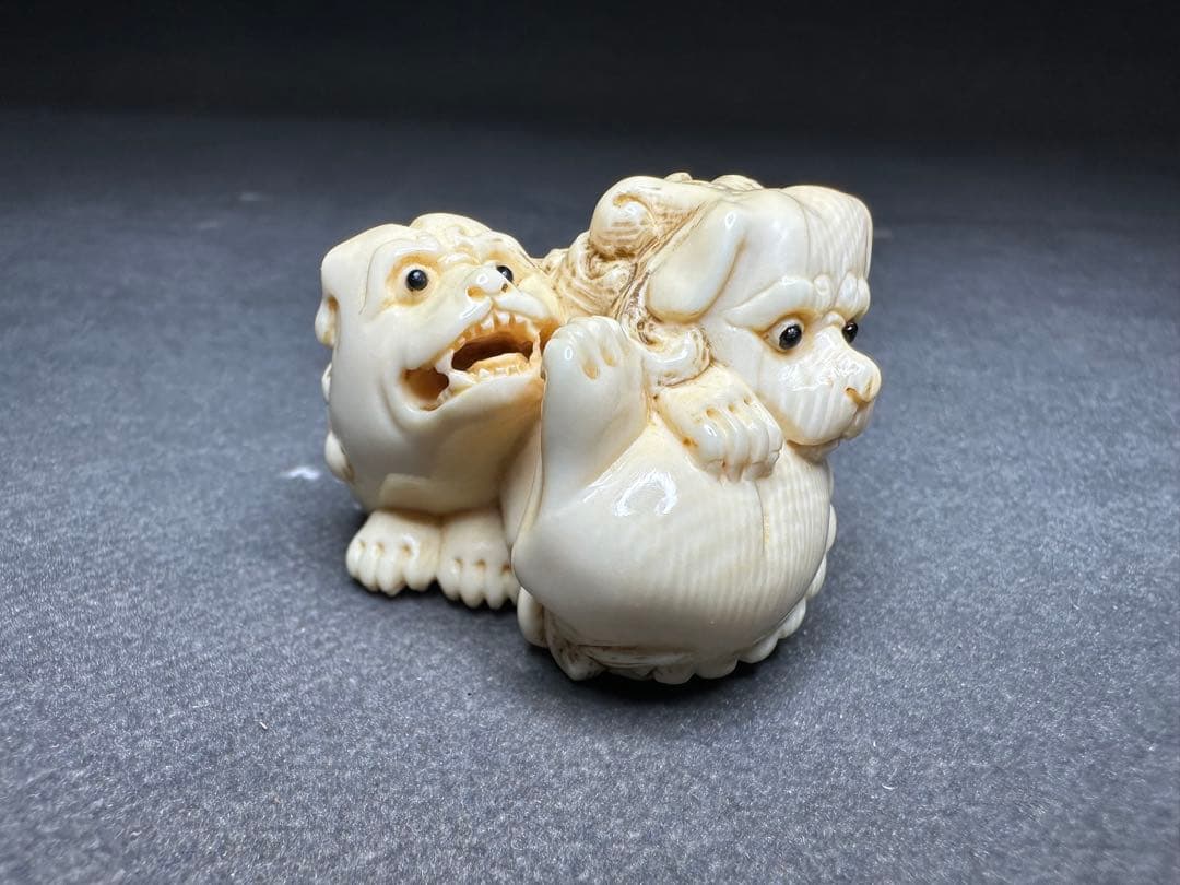 極上 根付 印籠 天然素材 アンティーク 骨董 飾り物 古美術品 置物細密