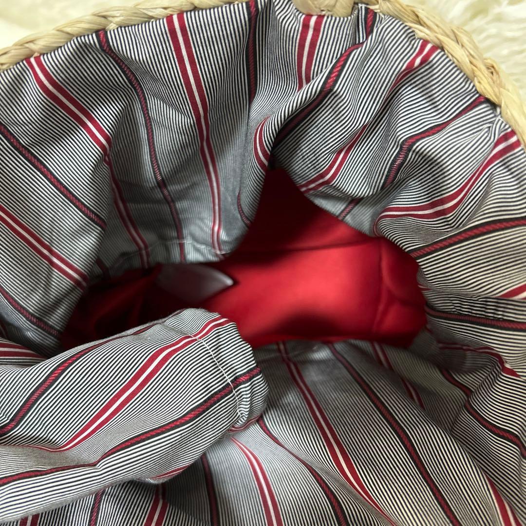 《ear PAPILLONNER》ロブスター刺繍のかごバッグ