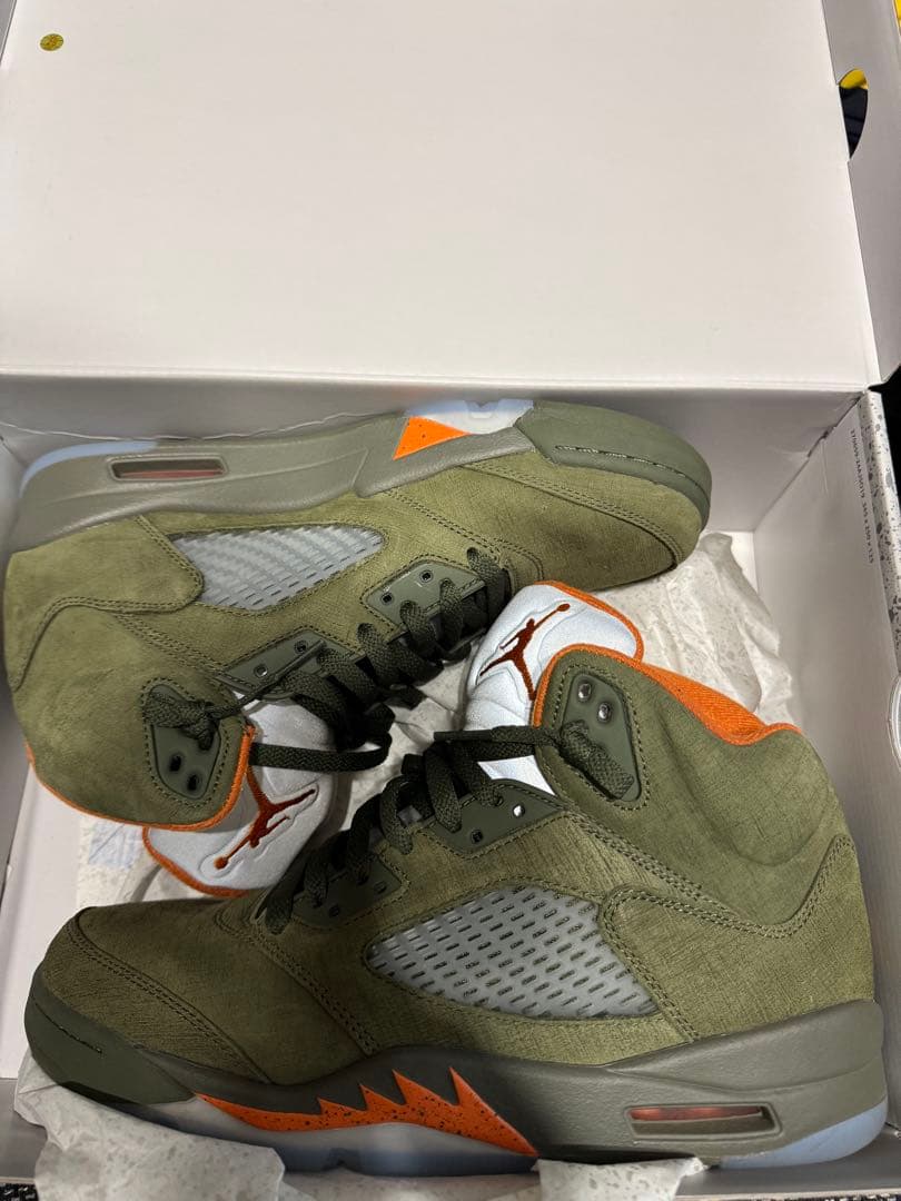 シューズ(男性用) NIKE AIR JORDAN5 RETRO \"OLIVE\" 27.5cm