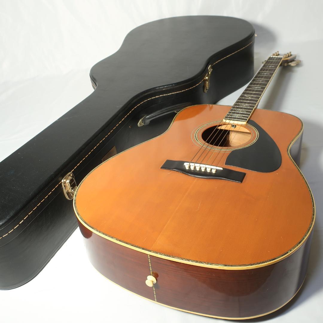 弦交換YAMAHA FG-735 ギター ヤマハ純正ハードケース付 バードインレ