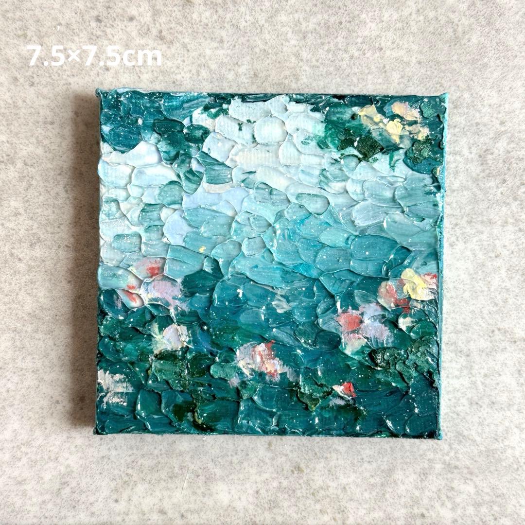 アクリル画テクスチャーアートno.905抽象画キャンバスアートパネルモネ