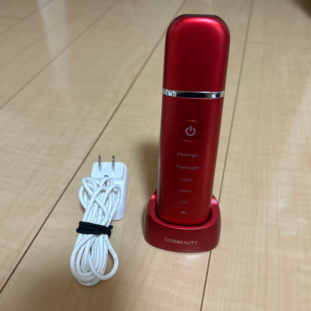 COSBEAUTY 美顔器 赤色 充電器付き - メルカリ