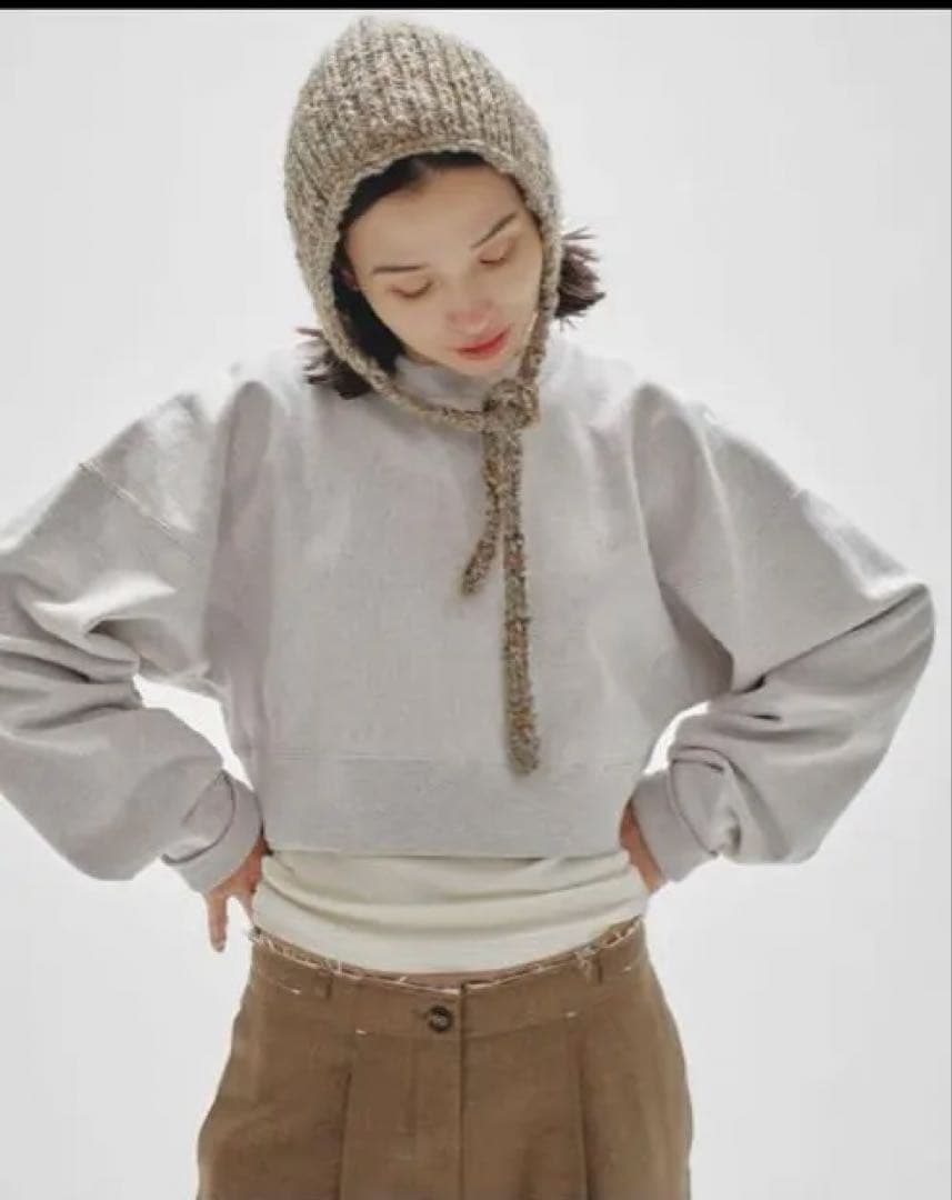 Cropped Sweat Pullover/todayful GRY - メルカリ