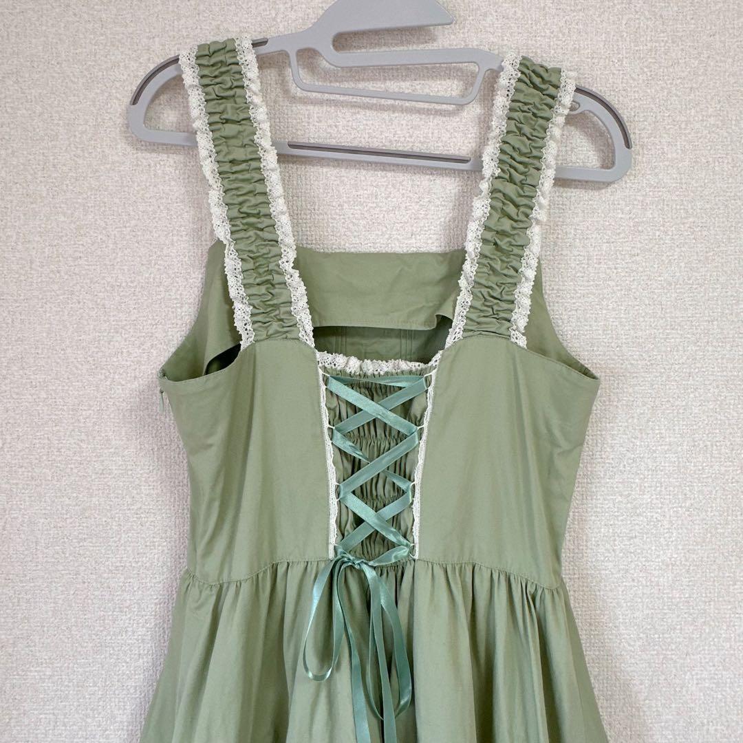 ベイビーザスターズシャインブライト BABYミルフィーユJSK 若草色 緑