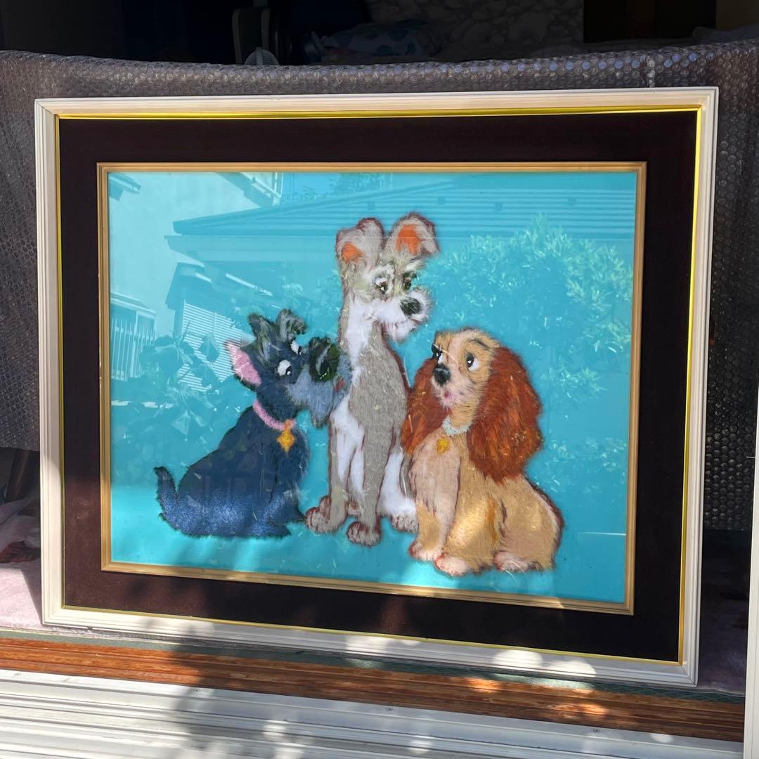 松嶋文化刺繍 激レア ディズニー わんわん物語 シリアルナンバーあり