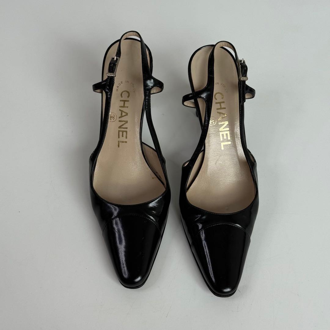 CHANEL シャネル レザーハイヒール パンプス 22.5cm C578