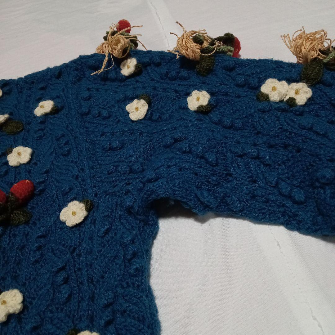 s*o様 ピンクハウス ニットカーディガン いちご・ハートモチーフ付き