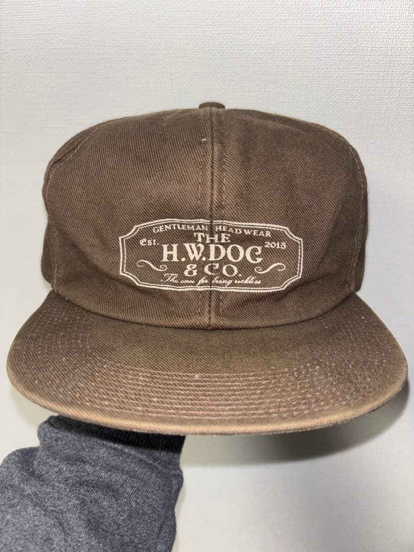 値下げ！1万以下！THE H.W.DOG&CO キャップ ブラウン ロゴ