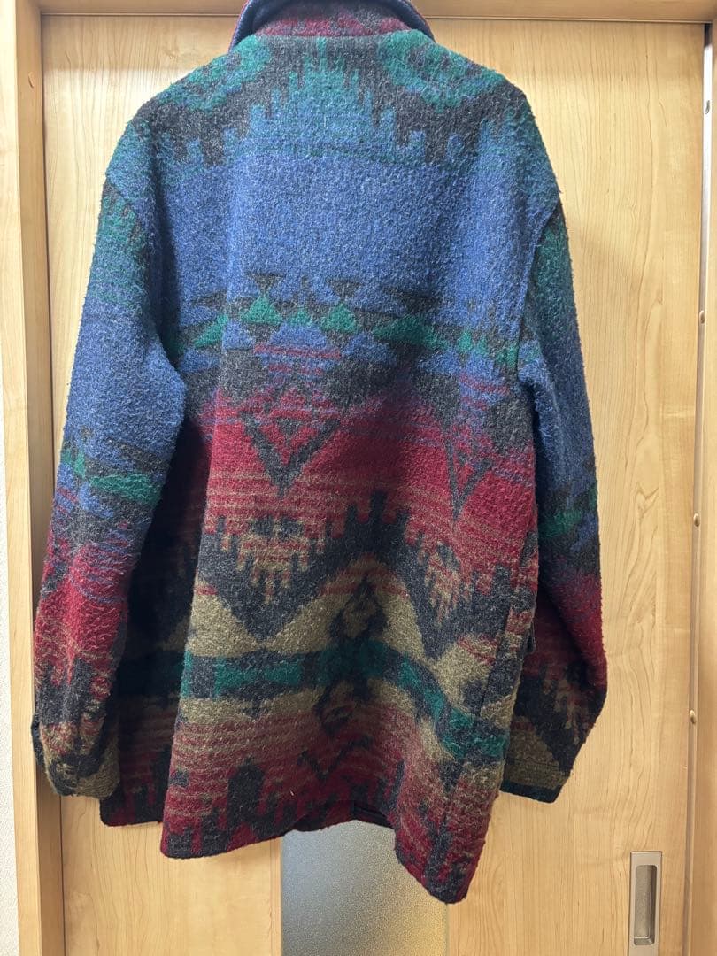 70〜80s USA製 L.L.Bean ネイティブ柄 ジャケット コート