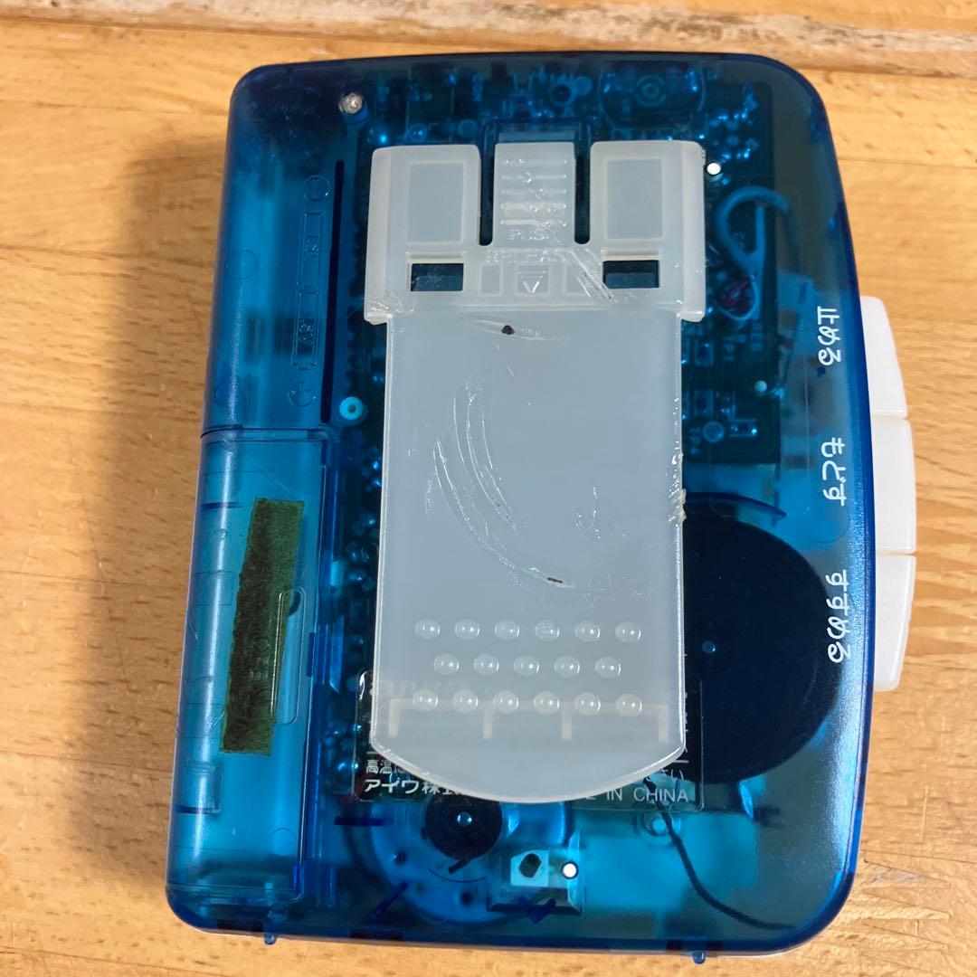 ジャンク品 Aiwa PS002 カセットプレーヤー クリアブルー - メルカリ