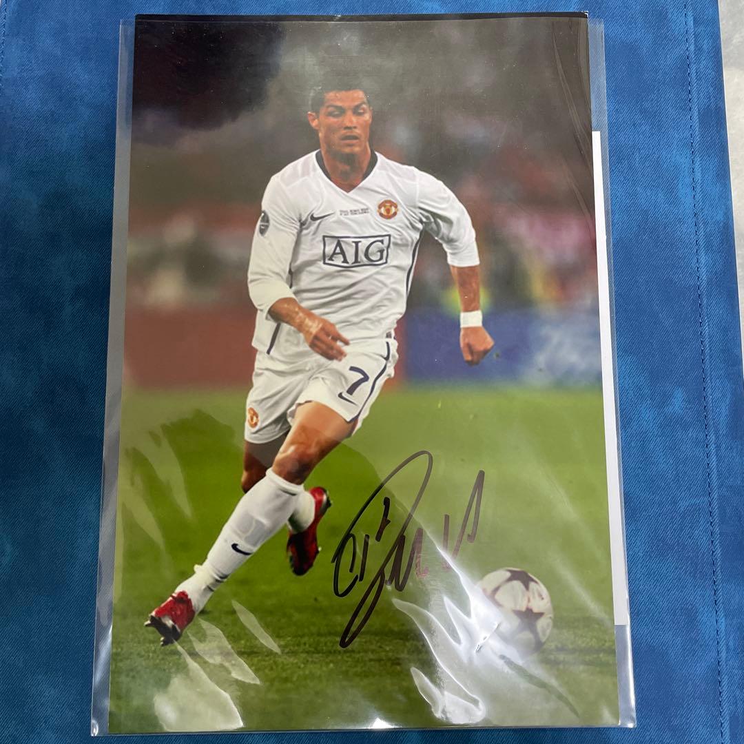 クリスティアーノ・ロナウド サイン入り写真 8x12インチ - メルカリ