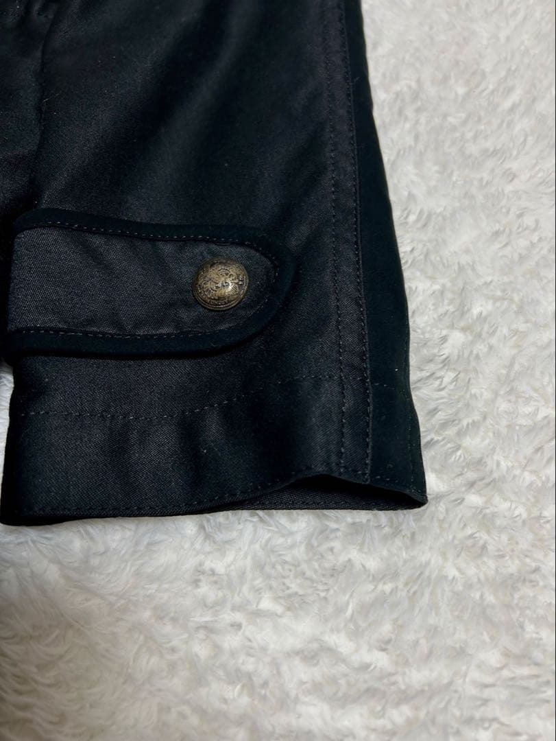 HiHiHi インディゴヘリンボーンコート 甘雨コート ジャガード織り