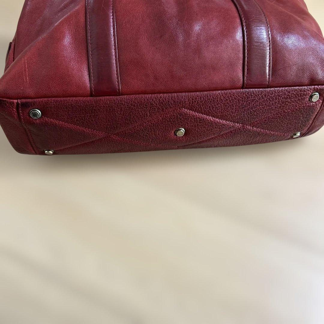 ポーター プリュム PORTER PRIME ボストンバッグ レア 赤 革