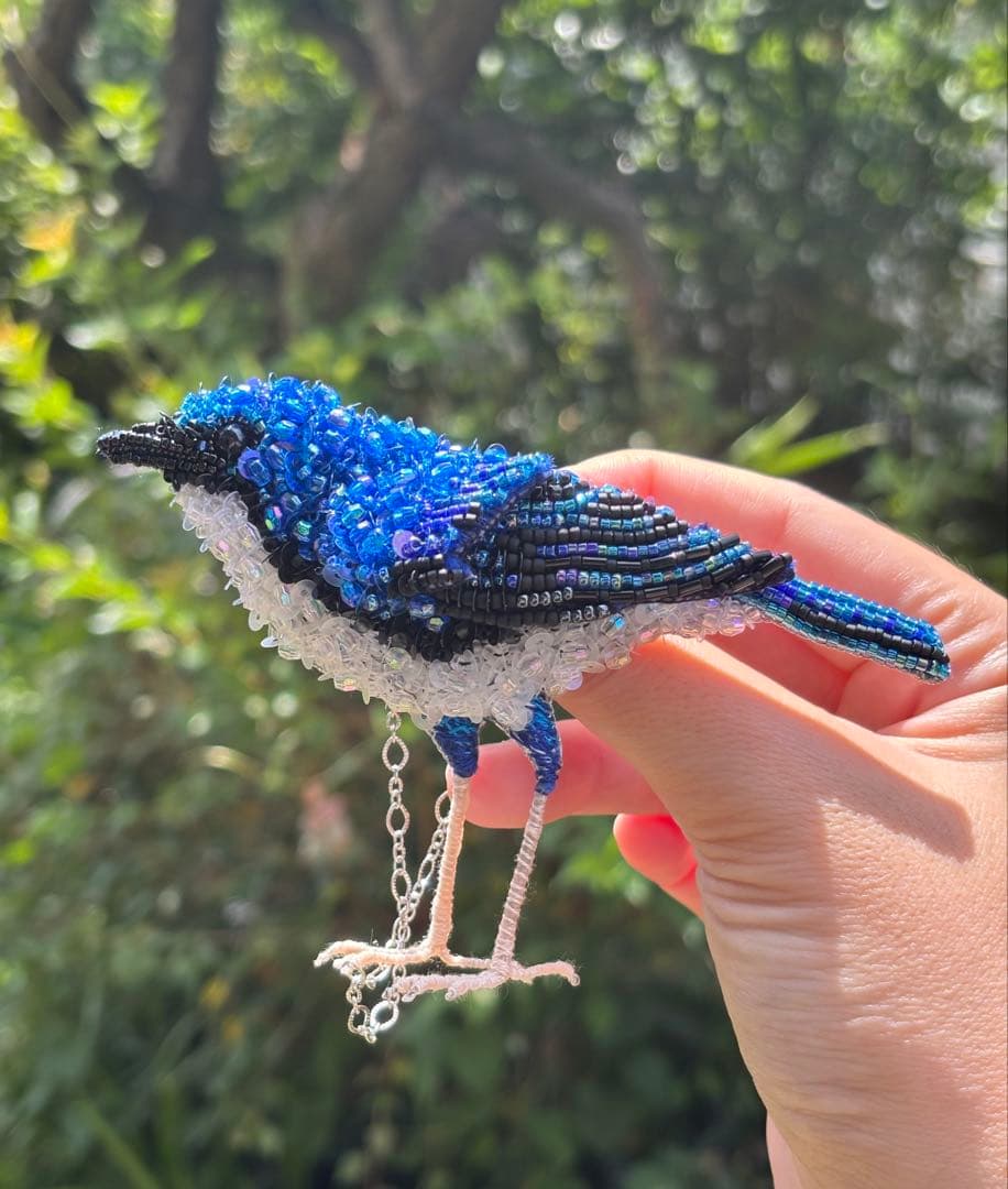 【コルリ】ビーズ刺繍ブローチバッグチャーム 5af985f4a72d53c77d436d17cec915