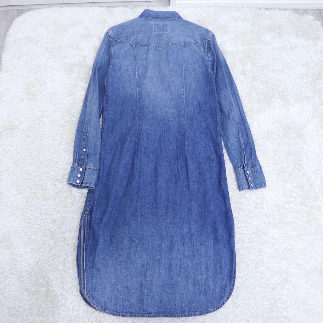 POLO RALPH LAUREN デニム シャツワンピース S/P160/84 - メルカリ