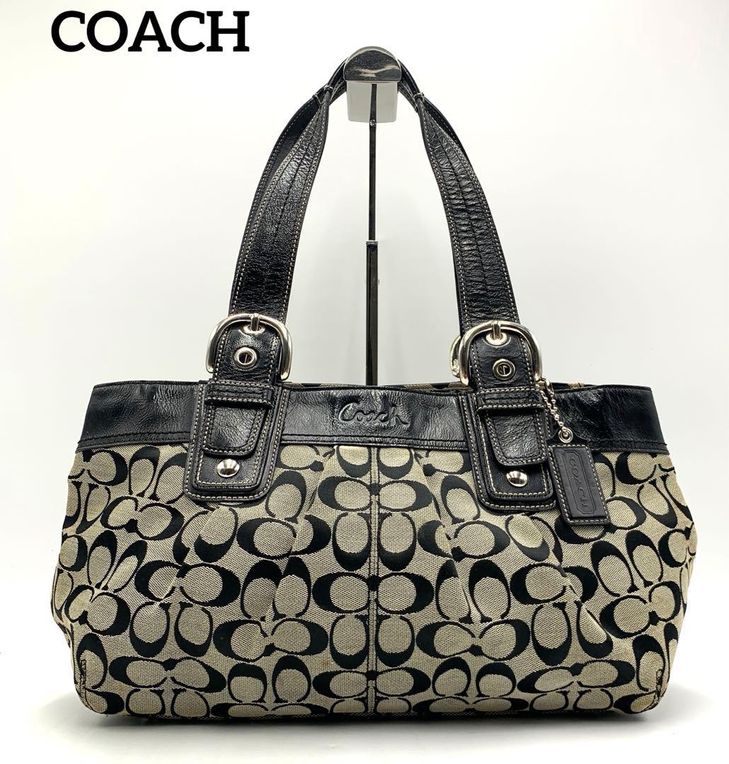 COACH コーチ シグネチャー トートバッグ A4大容量 ブランド オシャレ