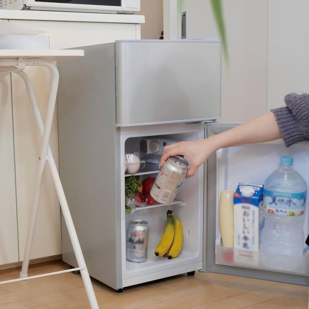 中古ONE STEP 冷蔵庫 一人用 2ドア 冷凍庫付き シングル 小型保冷