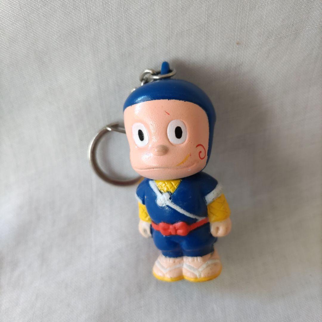 □ 昭和レトロ 当時物 忍者ハットリくん キーホルダー ソフビ □ 藤子